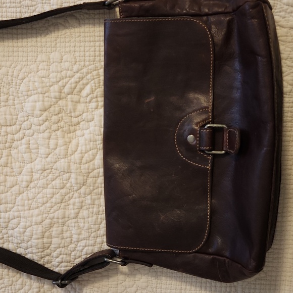 Jack Georges Brown leather cross body - Picture 2 of 4